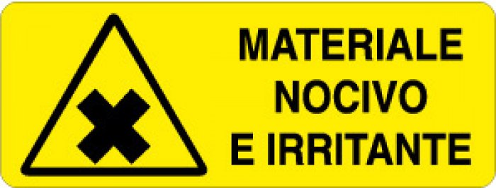 MATERIALE NOCIVO E IRRITANTE RETTANGOLARE (326)