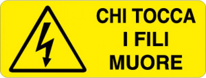 CHI TOCCA I FILI MUORE RETTANGOLARE (368)