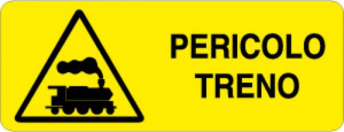 PERICOLO TRENO RETTANGOLARE (398)