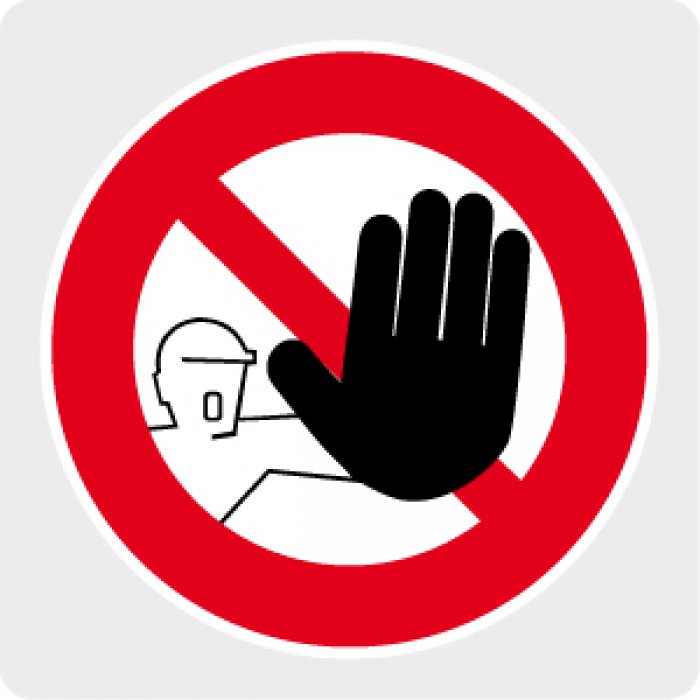 PITTOGRAMMA VIETATO AI NON AUTORIZZATI (502)