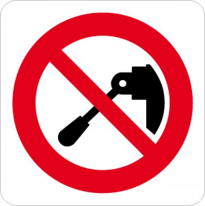 PITTOGRAMMA NON EFFETTUARE MANOVRE (515)