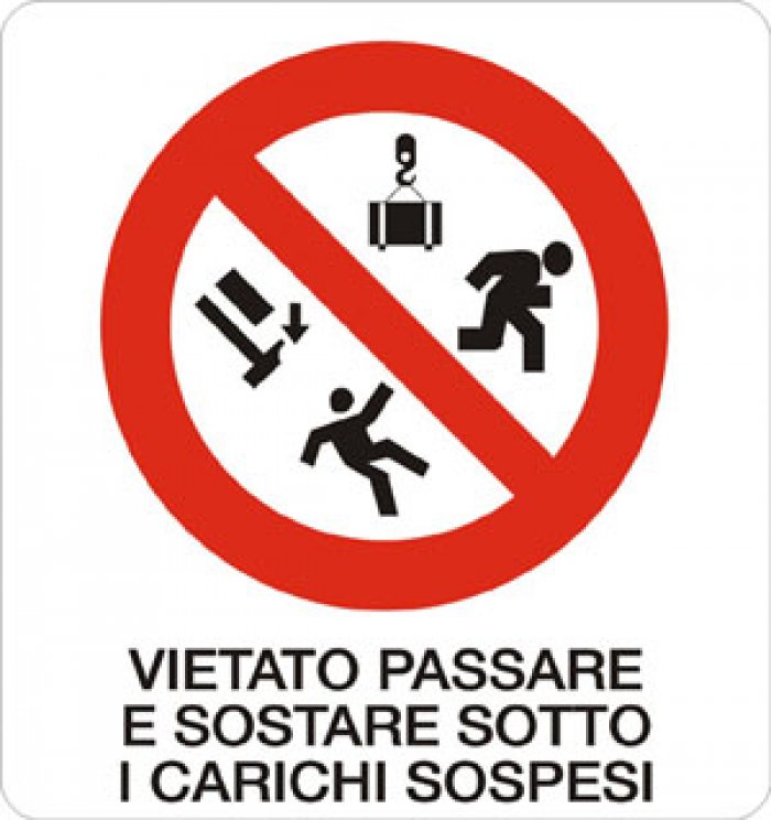 CARTELLO IN ALLUMINIO FORMATO MM 330X350 VIETATO PASS E SOST SOTTO CAR SOS (587B)