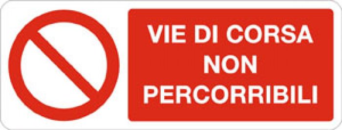 VIE DI CORSA NON PERCORRIBILI RETTANGOLARE (800)