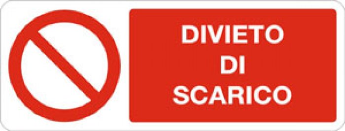 DIVIETO DI SCARICO RETTANGOLARE (802)