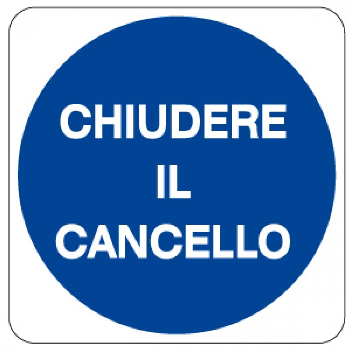 CHIUDERE IL CANCELLO (914)