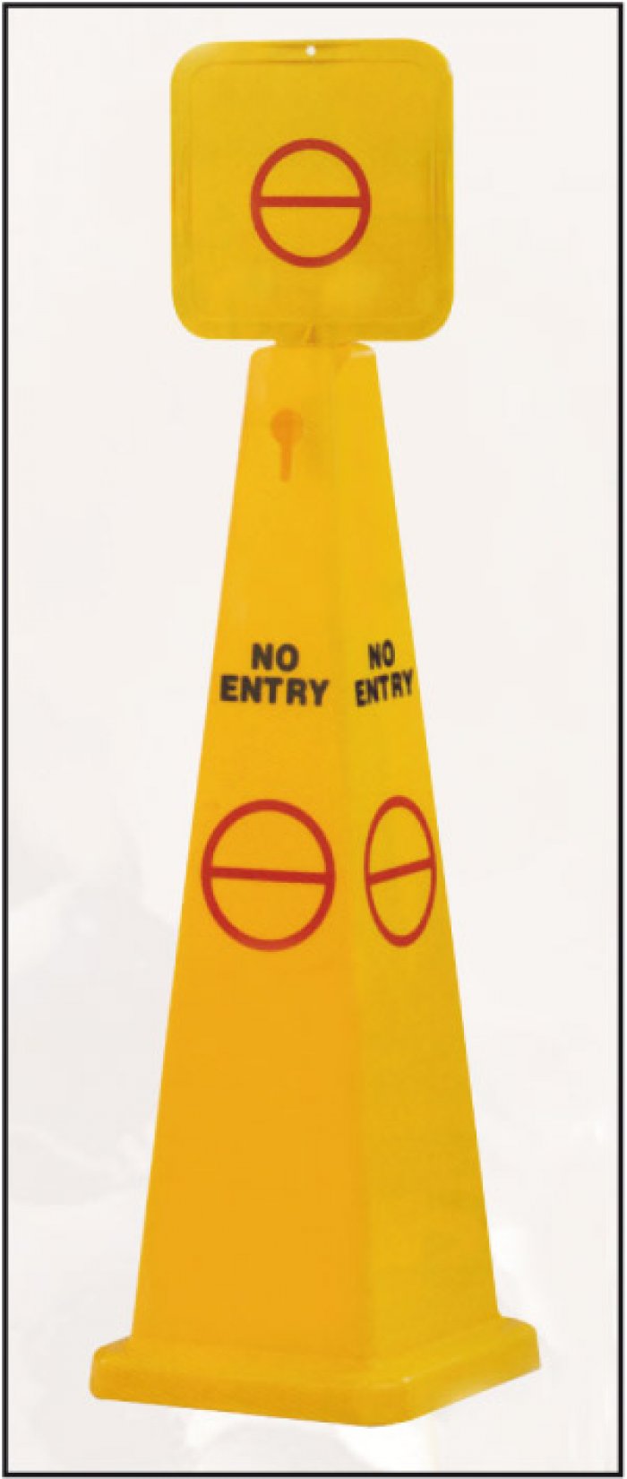 COLONNA IN PP GIALLO "NO ENTRY" (CLP32117)