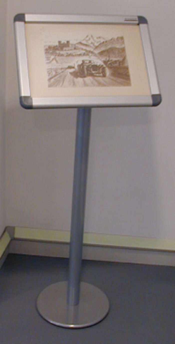 CORNICE A SCATTO MONOFACCIALE A4 SU LEGGIO A COLONNA  (CTLA4)