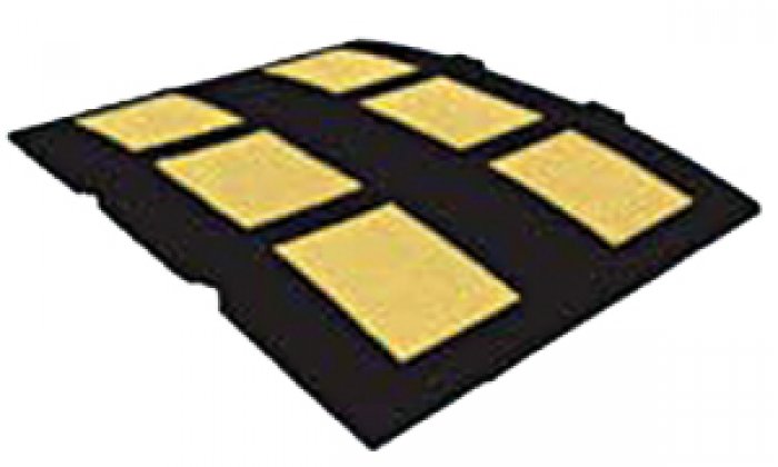 DOSSO ARTIFICIALE IN GOMMA + TASSELLI LIMITE 50KM/H DIM. 485X610X30 MM (DAG3050)