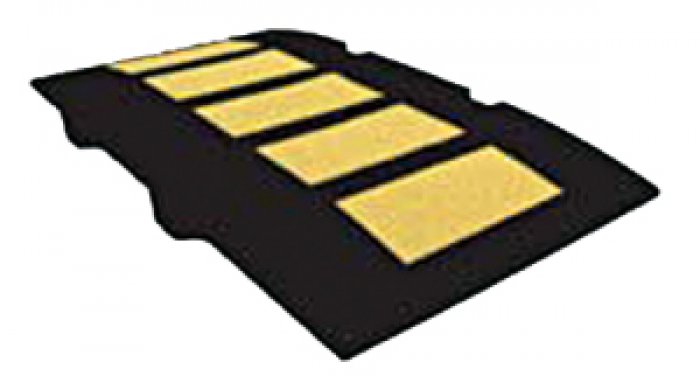 DOSSO ARTIFICIALE IN GOMMA + TASSELLI LIMITE 40KM/H DIM. 500X900X50 MM (DAG5040)