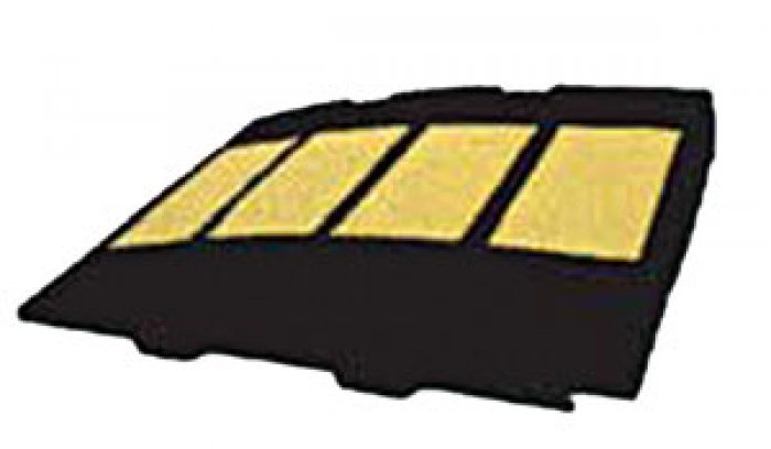 MODULO MASCHIO DOSSO ARTIFICIALE GOMMA LIMITE 30KM/H DIM. 500X600X70 MM (DAG7030M)