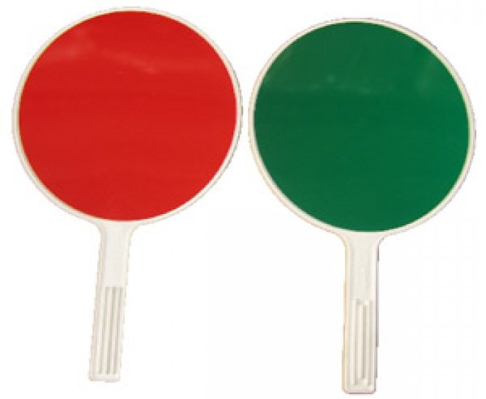 PALETTA PER MOVIERE ROSSO/VERD E MAT.PLASTICO DIAMETRO MM. 300 (DSM9403)