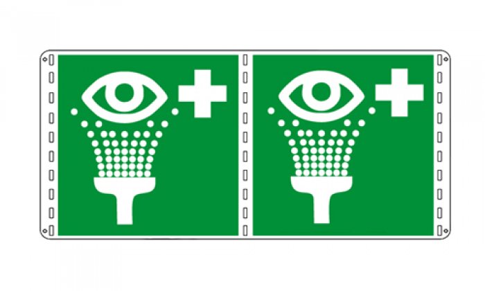 LAVAOCCHI DI EMERGENZA BIFACCIALE NORMA UNI EN ISO 7010 (E011B1717)