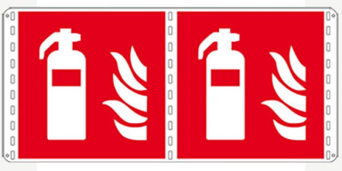 ESTINTORE BIFACCIALE NORMA UNI EN ISO 7010 (F001B1600)
