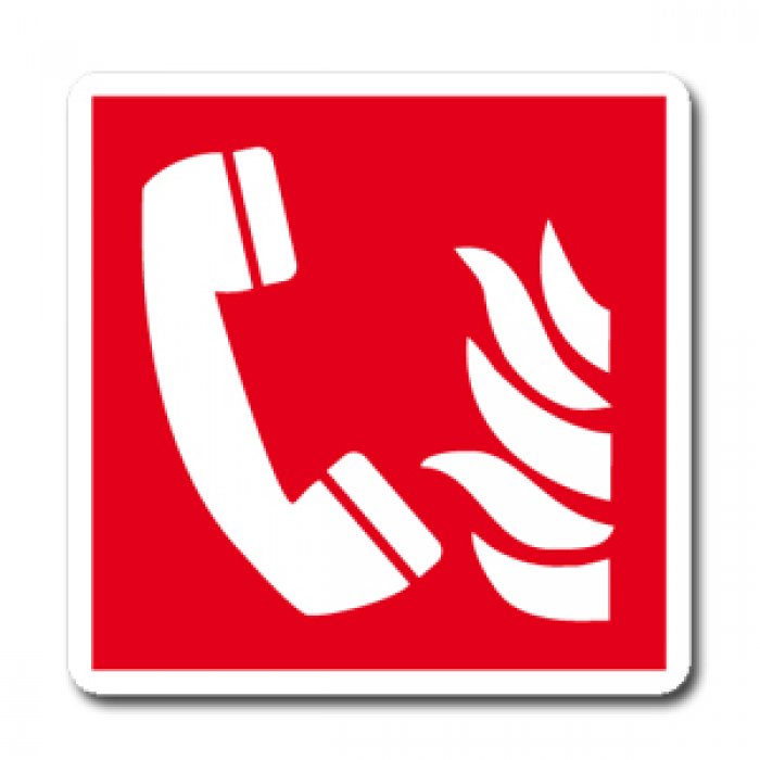 TELEFONO EMERGENZA INCENDIO NORMA UNI EN ISO 7010 (F0061608)