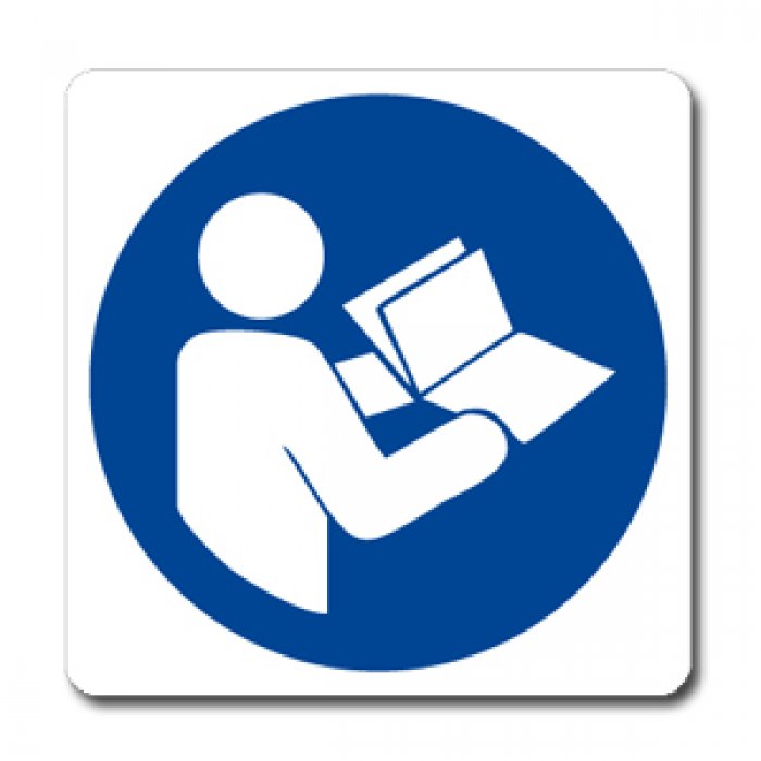 OBBLIGATORIO LEGGERE LE ISTRUZIONI (CON TESTO) NORMA UNI EN ISO 7010 (M0021061)