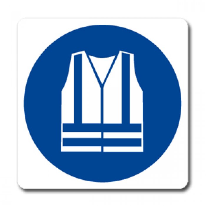 INDOSSARE INDUMENTI AD ALTA VISIBILITA' (CON TESTO) NORMA UNI EN ISO 7010 (M0151065)