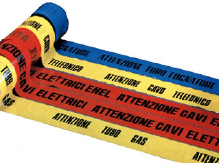 NASTRO DI SEGNALAZIONE BLU "ATTENZIONE TUBAZIONE ACQUA" (NSP106)