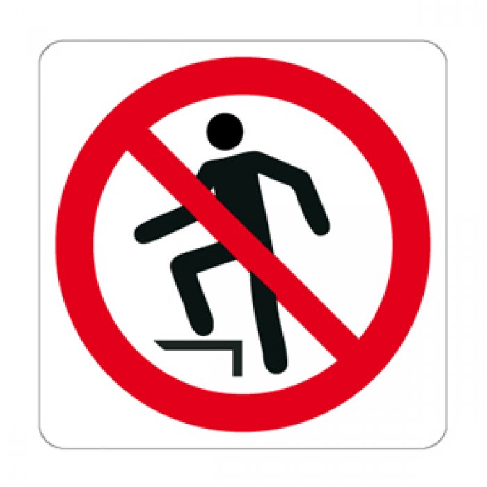 VIETATO SALIRE NORMA UNI EN ISO 7010 (P019547)