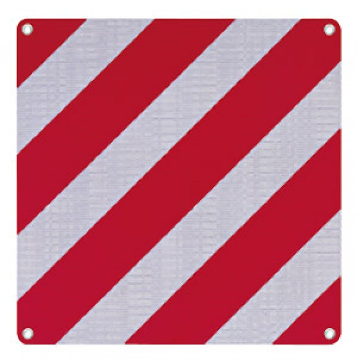 PANNELLO PER CARICHI SPORGENTI RIFRANGENTE CL2 FORMATO MM 500X500X1 (PAR7001)