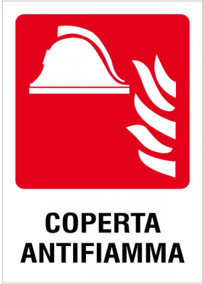 COPERTA ANTIFIAMMA (CON TESTO) PER INTERNI (R1690)