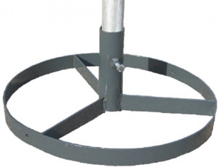 SOSTEGNO MOB. BASE CIRCOLARE DIAMETRO 500 MM PER PALI DIAMETRO 48MM (SLM9500)