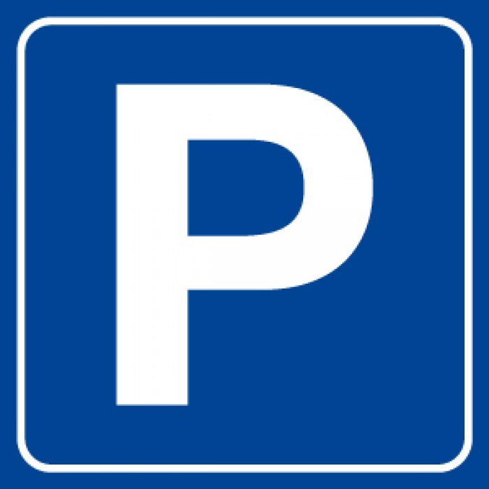 QUADRATO LAMIERA SCATOLATO RIFRANGENTE CL.1 MM 600-PARCHEGGIO (STL1076N)