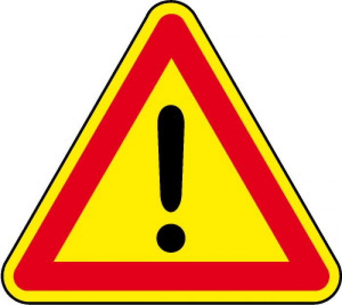 PERICOLO GENERICO FONDO GIALLO (STL1388)