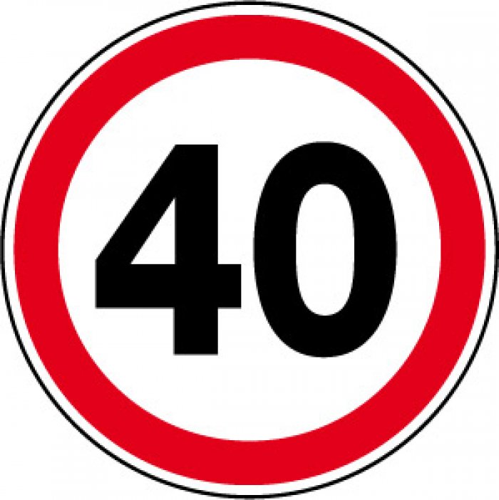LIMITE DI VELOCITA' 40 Kmh (STL1504)