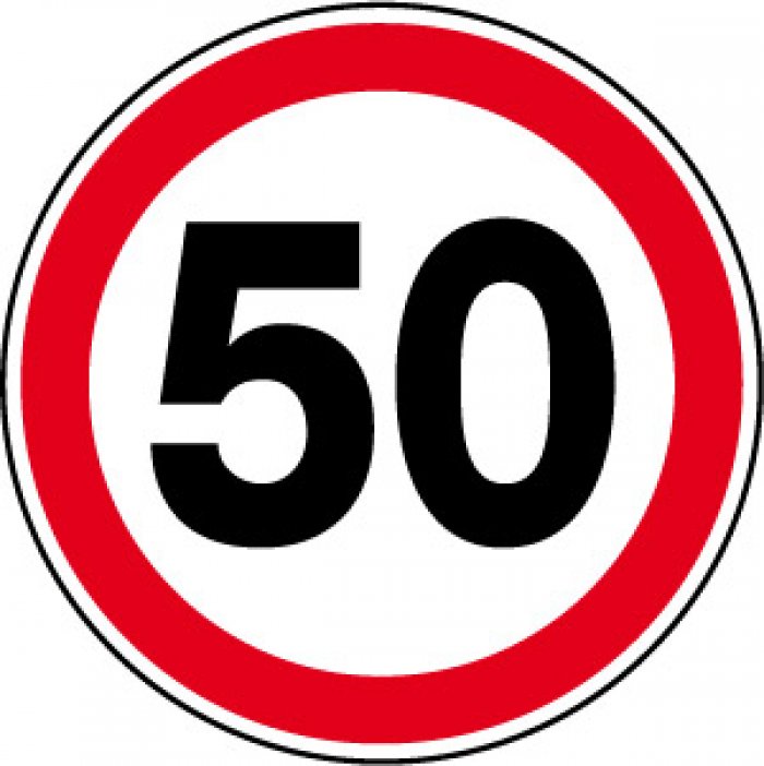 LIMITE DI VELOCITA' 50 Kmh (STL1505)