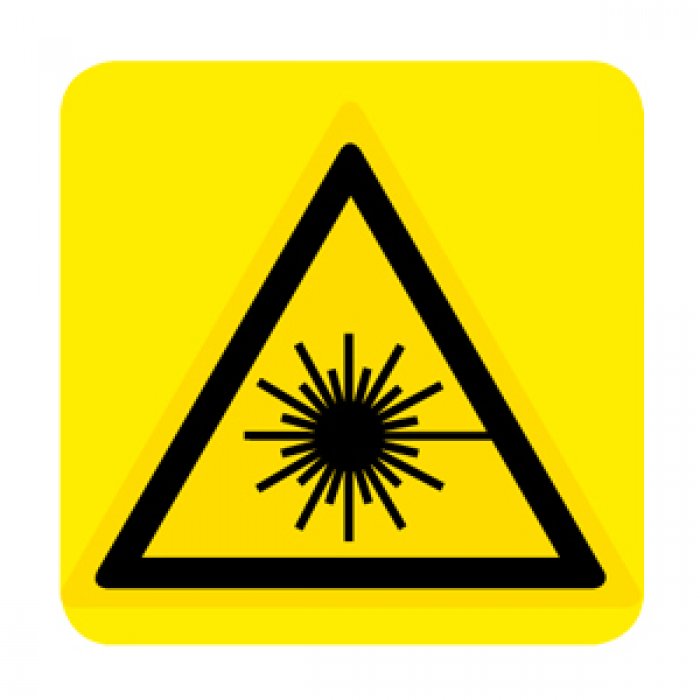 PERICOLO RAGGIO LASER NORMA UNI EN ISO 7010 (W004020)