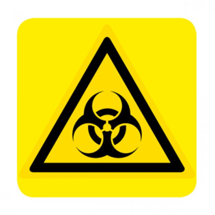 PERICOLO RISCHIO BIOLOGICO NORMA UNI EN ISO 7010 (W009026)