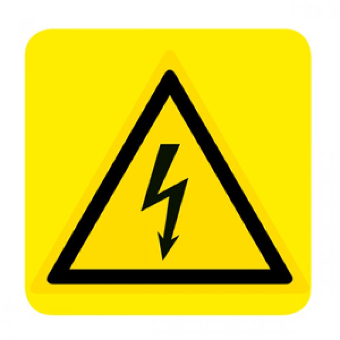 CAVI AD ALTA TENSIONE (CON TESTO) NORMA UNI EN ISO 7010 (W012374)