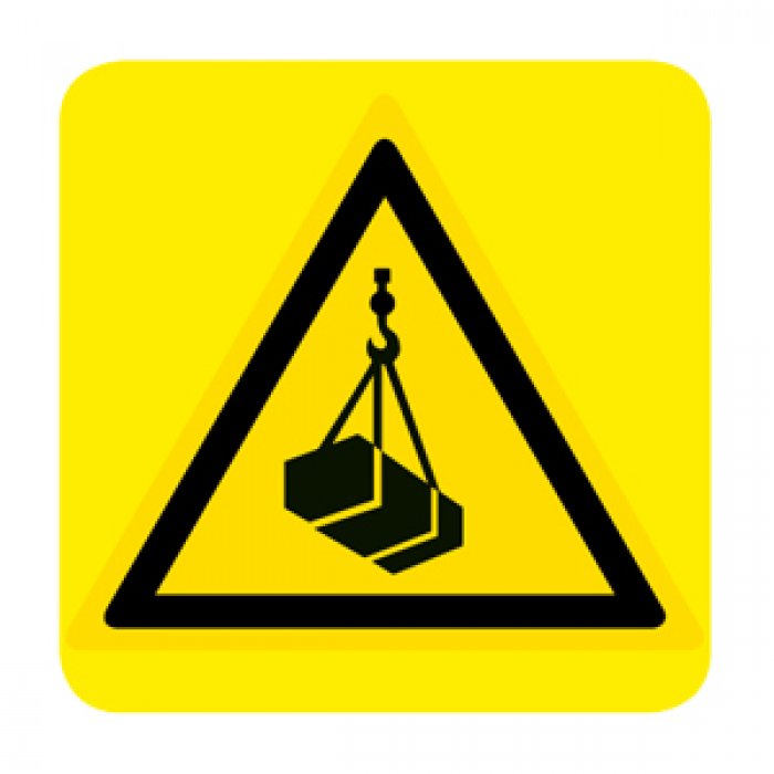 CARROPONTE IN MOVIMENTO (CON TESTO) NORMA UNI EN ISO 7010 (W015434)