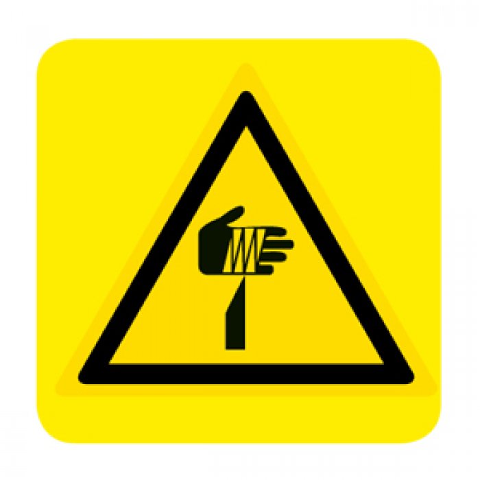 OGGETTO AFFILATO (CON TESTO) NORMA UNI EN ISO 7010 (W022480)