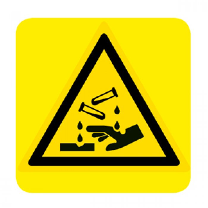 PERICOLO SOSTANZE CORROSIVE NORMA UNI EN ISO 7010 (W023028)