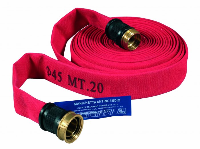 MANICHETTA UNI 45 ROSSA  RACCORDO UNI 804 UNI EN 14540 (0617)