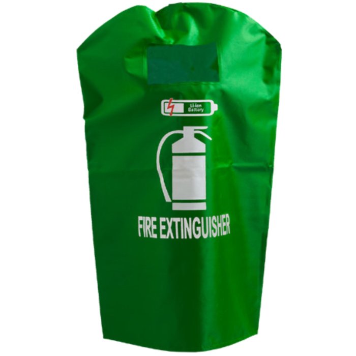 Cappuccio per estintori portatili 6 LT verde lithium battery