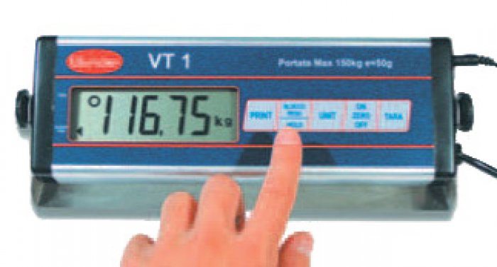 Bilancia portatile - portata max 150/300 kg - VT 2 INOX 00090VA