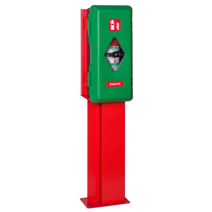 Schienale per piantana in metallo per l'installazione di cassette porta estintore - 0950DK-6