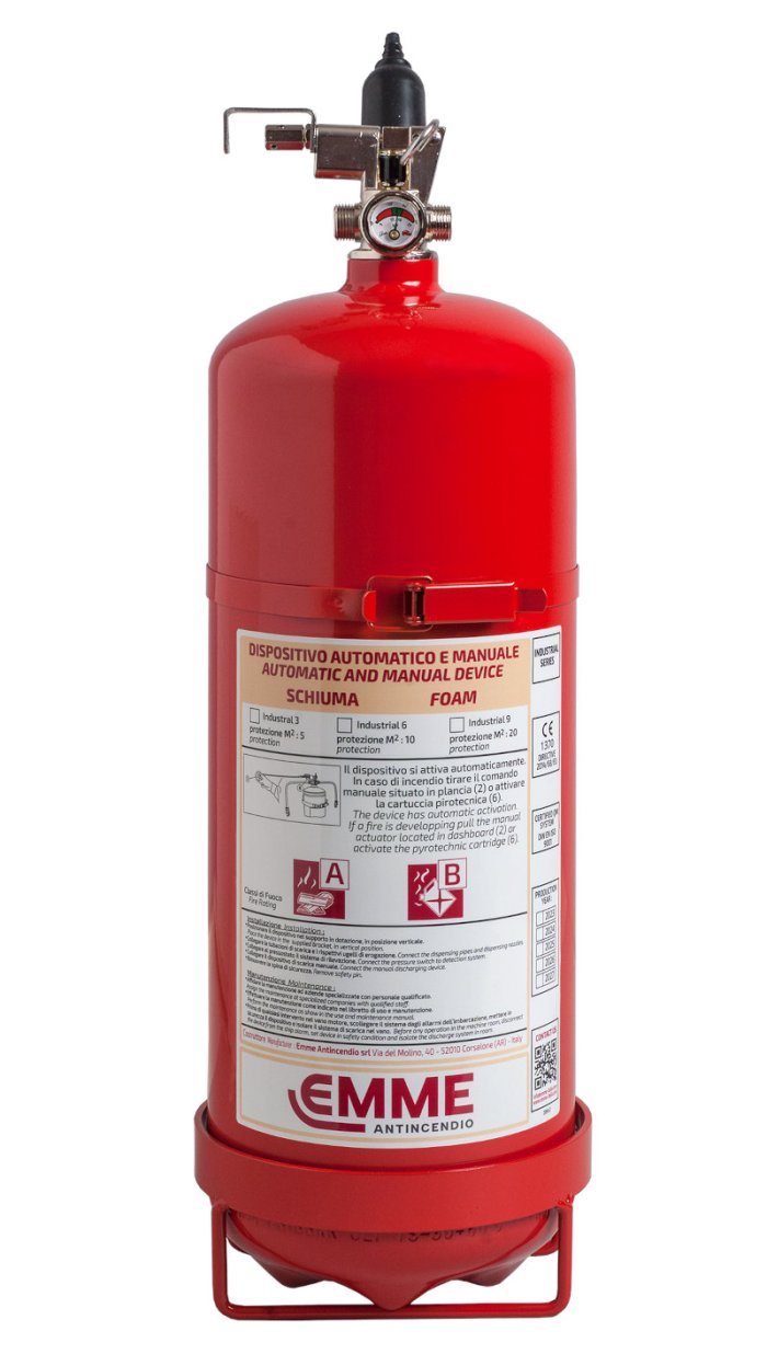 Impianto Antincendio Automatico Litri 9 Schiuma - "Serie Industrial" -  Modello 11099-1