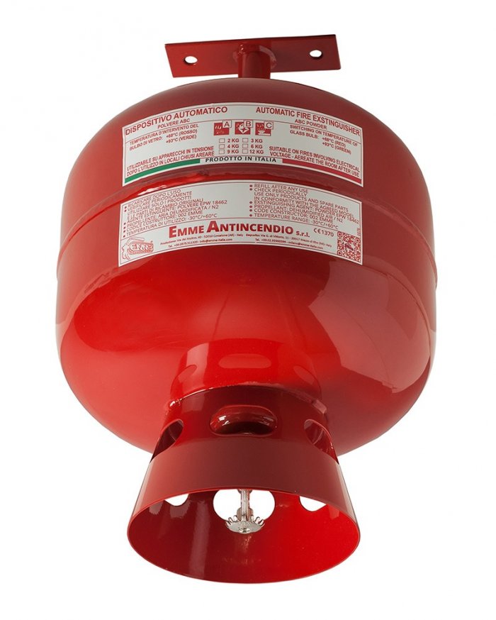 Dispositivo Antincendio Automatico kg 6 Polvere polvere ABC con protezione valvola - 13069-3