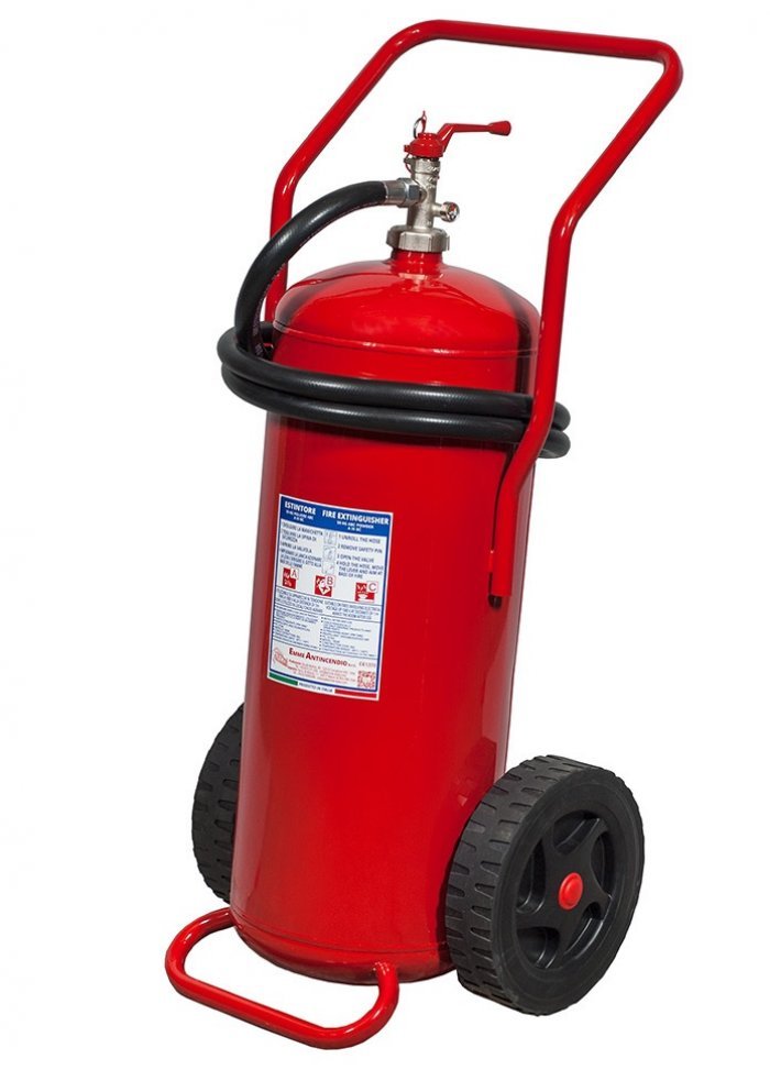 50 Kg Powder Fire Extinguisher A BIV C - EN 1866-1 Code 16508 A BIV C- MED 2014/90/EU