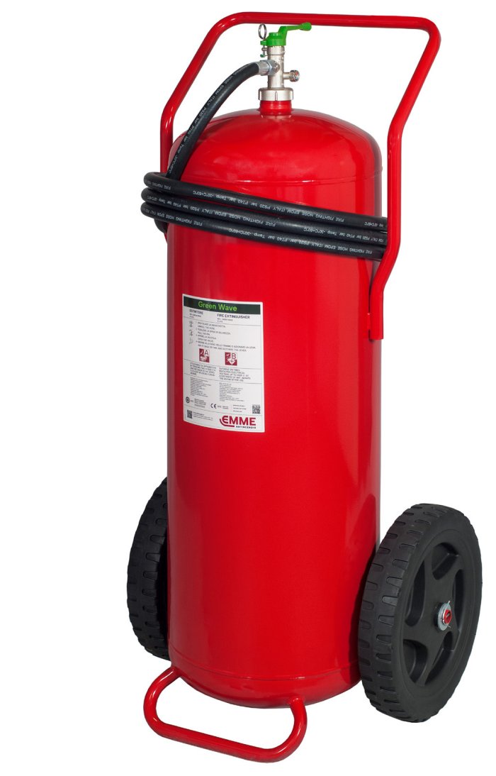 Estintore carrellato a schiuma senza fluoro Green Wave da 100 litri - A IVB