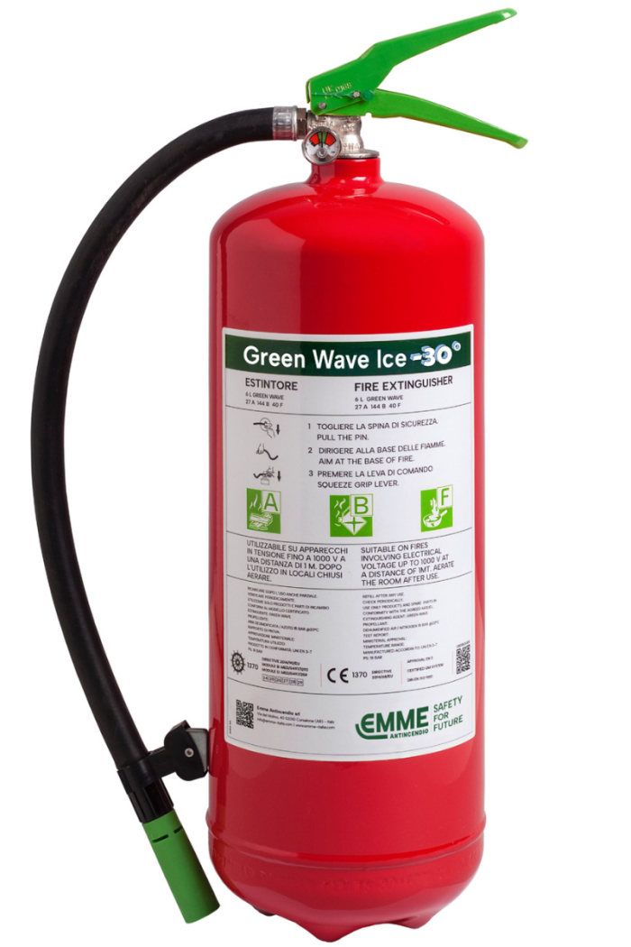 Estintore Portatile 6 L Schiuma "Green Wave" - Modello 22062-850 - GW6P-30