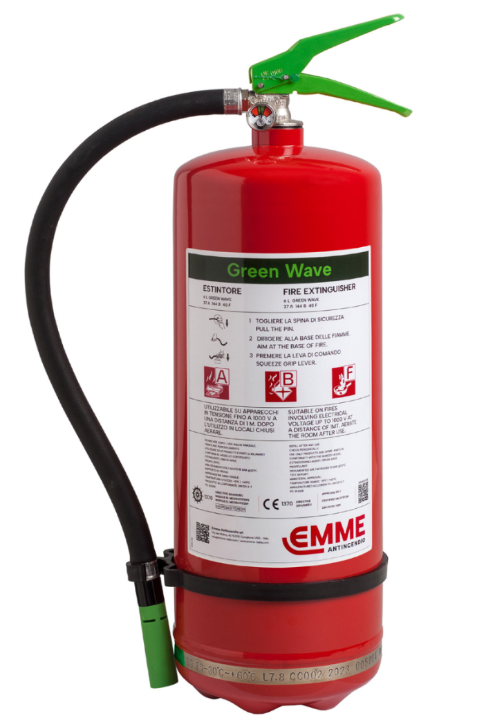 Tragbarer Feuerlöscher 6 L Schaum "Green Wave" 22066-610 - GW6PX