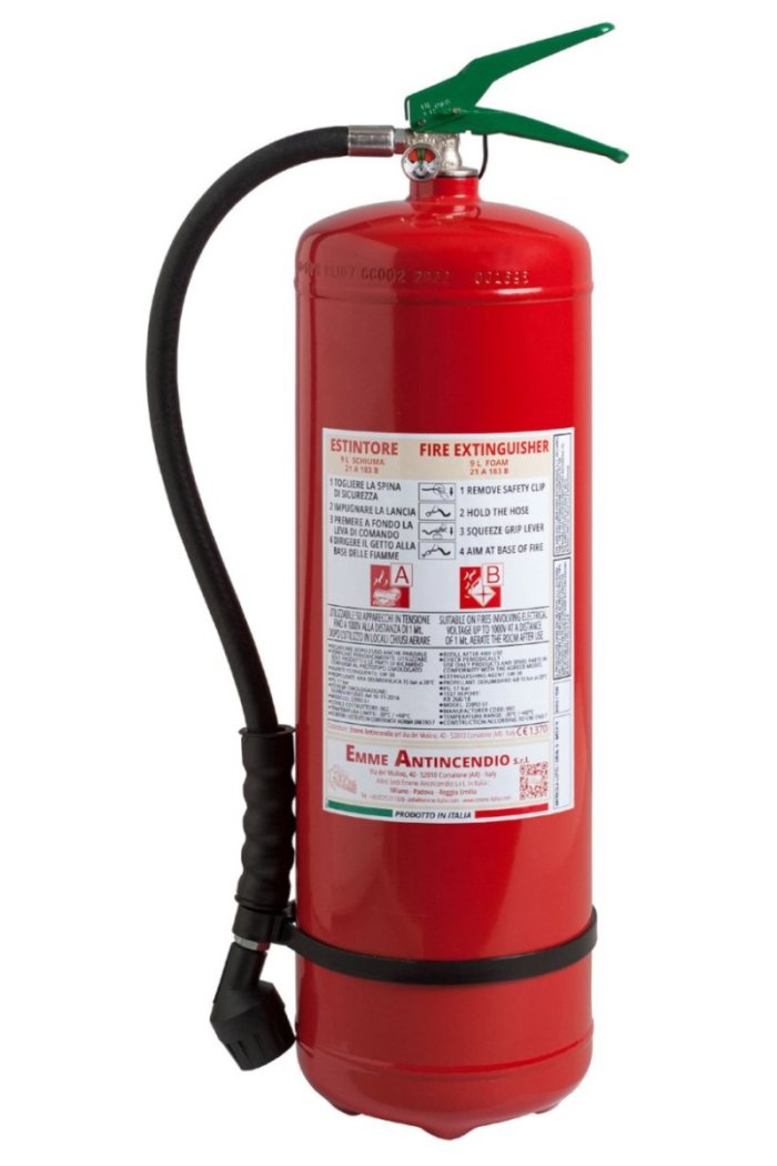 Estintore Litri 9 Schiuma EN 3-7 - 21 A 183 B - Modello 22092-5