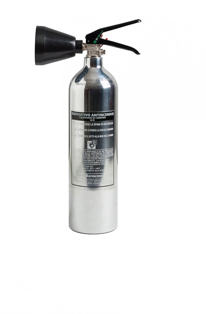 2 Kg Co2 Fire Extinguisher EN3/7 PED 2014/68/EU - Model 23020-5