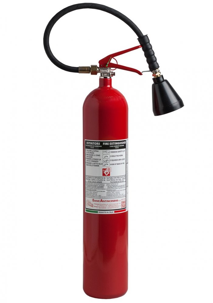 Co2 Portable fire extinguisher kg 5 - Model 28052-7 -  MED 2014/90/UE