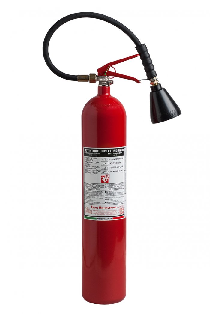   5Kg Co2  Fire Extinguisher- UNI EN 3-7- 113 B - Code 23052-7
