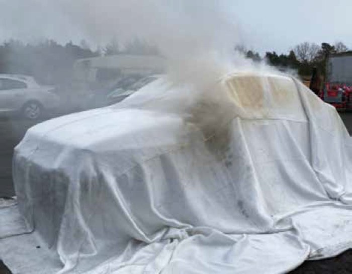 Coperta Antifiamma, Antincendio ed Ignifuga per auto e veicoli - Codice 2930-96